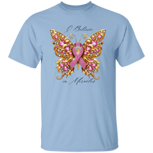 Load image into Gallery viewer, Breast Cancer Awareness - Butterfly Bling T-shirt