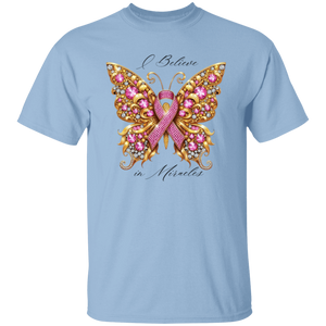 Breast Cancer Awareness - Butterfly Bling T-shirt