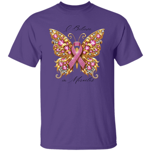 Breast Cancer Awareness - Butterfly Bling T-shirt