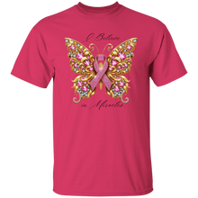 Load image into Gallery viewer, Breast Cancer Awareness - Butterfly Bling T-shirt