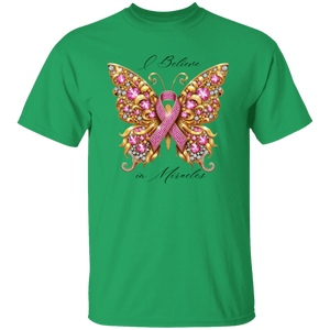 Breast Cancer Awareness - Butterfly Bling T-shirt